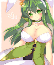 1girls big_breasts bunny_ears bunny_girl bunnysuit easter fire_emblem fire_emblem:_mystery_of_the_emblem fire_emblem:_shadow_dragon_and_the_blade_of_light fire_emblem_heroes green_eyes green_hair large_breasts long_hair looking_at_viewer miyako_(artist) miyako_(mongcocoa) nintendo palla_(fire_emblem) palla_(spring)_(fire_emblem) smile solo solo_female