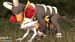 3d animal_penis animated anthro braixen canine duo erection feral glitched_securitron hi_res houndoom male/female mammal mp4 nintendo pokémon_(species) pokemon pokemon_(species) sound tagme tongue_out video