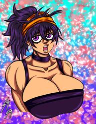 1girls big_breasts breasts huge_breasts jojo's_bizarre_adventure large_breasts metallic_might narancia_ghirga rule_63 vento_aureo