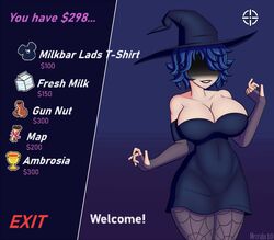 1girls armpit_crease artist_name bare_shoulders big_breasts blue_hair breasts cleavage clothed clothing cordelia_valentine dead_estate dress female female_only game_ui gameplay_mechanics hidden_eyes hips hourglass_figure hud huge_breasts human human_only humanoid large_breasts light_skin mrcrabx10 pantyhose shadowed_eyes solo text thick thick_thighs thighs tight_clothing video_games voluptuous wide_hips witch