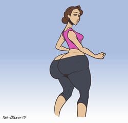 animated ass ass_built_separately ass_cleavage ass_expansion big_ass big_lips bottom_heavy bubble_ass bubble_butt butt_crack cameltoe cleavage curvy cute enormous_ass expansion gif gigantic_ass growth huge_ass large_ass plump round_ass surprised sweatpants tail-blazer thick thick_ass thick_thighs thin thin_waist unexpected_expansion