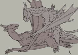 2021 anthro anthro_on_anthro anthro_penetrated anthro_penetrating anthro_penetrating_anthro claws crestfallenartist dragon duo female female_penetrated genitals horn leg_glider_position male male/female male_penetrating male_penetrating_female nude penetration penile penile_penetration penis pussy raised_leg scales scalie sex vaginal_penetration vaginal_penetration wyvern yellow_eyes