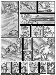 2boys bayleef chacomics comic gay interspecies lapras male_only monochrome pokemon pokemon_(species) pokemon_gsc pokemon_rgby scalie sketch text yaoi