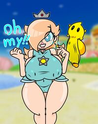 1boy 1girls big_breasts big_lips big_penis bimbo blonde_hair blue_eyes crown female female_focus feral horaco luma mario_(series) nintendo outdoors princess_rosalina small_but_hung super_mario_bros. super_mario_galaxy thehoraco thick_thighs