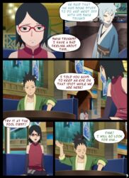 boruto:_naruto_next_generations comic english_text mitsuki_(naruto) nara_shikadai naruto naruto_(series) nyxworks page_3 sarada_uchiha