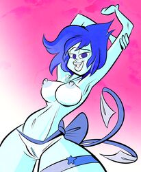 big_breasts blue_skin breasts female lapis_lazuli_(steven_universe) nipples solo steven_universe themrock