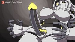 1futa android animated animated_gif chell dickgirl futanari gif glados hinca-p humanoid large_breasts large_penis nipples nude penis portal_(series) portal_2 robot robot_girl robotic_penis solo solo_futa tagme yellow_eyes