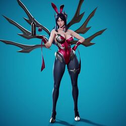 3d animated ass battle_bunny_irelia big_ass big_breasts breasts bunny_ears bunny_girl bunnysuit female female_only heels hi_res highres irelia_xan large_ass league_of_legends no_sound pantyhose purple_hair ryanreos solo tagme thick_thighs thighs video