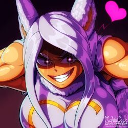 2023 big_breasts black_background black_eyelashes breasts clothing dark-skinned_female dark_skin duo evil_grin eyebrows female fur furrowed_brow gradient_background hair heart hero_outfit_(mha) hi_res human imminent_rape imminent_sex imminent_snu_snu long_hair mammal mightycock miruko multicolored_clothing multicolored_shirt multicolored_topwear muscle_girl muscular_humanoid my_hero_academia open_mouth open_smile pink_heart rabbit_ears rabbit_girl rape_face reaction_image red_background red_eyes rumi_usagiyama shadowed_eyes shirt signature simple_background smile solo straight_hair teeth text topwear two_tone_clothing two_tone_shirt two_tone_topwear url white_body white_clothing white_ears white_eyebrows white_fur white_hair white_shirt white_text white_topwear wide_eyed