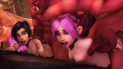 2014 2boys 2girls 3d animated arm_grab big_dom_small_sub blizzard_entertainment bouncing_breasts doggy_style earrings edit fel_orc from_behind_position gnome gnome_(warcraft) hair_pull huge_cock interspecies loop nipples no_sound nude nude_female nude_male orc prisoner rape red_skin restrained rexxcraft size_difference small_breasts vaginal_penetration video world_of_warcraft