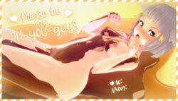 16:9 1girls 3d blush breasts card cat_ears cat_girl chocolate chocolate_on_breasts embarrassed female food food_play looking_at_viewer naked navel nia nia_(xenoblade) nintendo nipples simple_background solo text thighs valentine's_day white_hair witchanon xenoblade_(series) xenoblade_chronicles_2