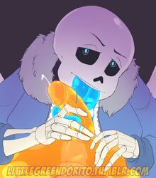 bimbaloon blue_penis glowing_cum hi_res incest lightsaber_dick male_only orange_penis papyrus sans skeleton tagme undertail undertale