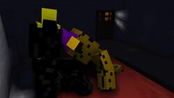 animated crossover five_nights_at_freddy's five_nights_at_freddy's_4 fnaf fredbear_(fnaf) male_only minecraft nightmare_(fnaf) sound video video_games