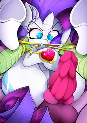 absurd_res ahekao anus ass big_butt dragon equid equine erection female feral friendship_is_magic full_nelson genitals hi_res horn jewelry male male/female mammal my_little_pony necklace penis pussy rarity_(mlp) sparity spike_(mlp) unicorn