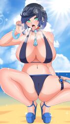 yelan (genshin impact) from genshin impact by erebeta