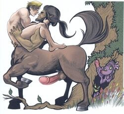 achiles centaur chiron erection greek_mythology human male male/male male_only monster penis taur