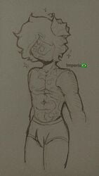 1boy countryhumans empire_of_brazil_(countryhumans) kinky_naty muscles muscular muscular_male shorts underwear