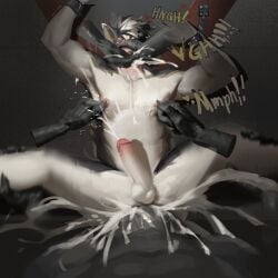 1:1 absurd_res ambiguous_form anal anal_orgasm anal_sex anthro athletic athletic_anthro athletic_male awaldkize balls big_penis black_body black_fur black_hair black_nose black_penis blush bodily_fluids bondage_furniture bound canid canine cuff_(restraint) cum cum_from_mouth cum_in_ass cum_in_mouth cum_inside cum_splatter cum_through cumshot disembodied_hand ejaculation excessive_cum excessive_genital_fluids face_grab front_view fur genital_fluids genitals glans gradient_penis group hair hands-free hands_tied hi_res huge_cock humanoid_genitalia humanoid_penis hyper hyper_genitalia hyper_penis leg_grab male male/male male_penetrated male_penetrating male_penetrating_male mammal motion_blur multicolored_hair nipple_fetish nipple_pinch nipple_play nipples nude obscured_eyes orgasm penetration penile penile_penetration penis penis_in_ass pinch pink_glans pink_nipples pink_penis restraints ridiculous_fit saint_andrew's_cross sex solo_focus spread_legs spreading stomach_bulge two_tone_hair white_balls white_body white_fur white_hair white_penis wrist_cuffs