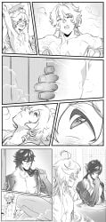 1femboy 4k 5_fingers 8_panel_comic absurd_res absurd_resolution absurdres aether_(genshin_impact) antenna_hair armpit arms_up awkward awkward_situation bathing bathing_together big_chest big_pecs black_and_white black_hair blonde-haired_male blonde_hair blush blush_face blush_lines blushing_male blushing_profusely chest close-up close_up closed_eyes closed_mouth comic comic_strip completely_naked completely_naked_male completely_nude completely_nude_male convenient_censoring cute cute_male dark_hair digital_art digital_drawing_(artwork) digital_media digital_media_(artwork) dragon_humanoid ear_blush earring embarrassed embarrassed_expression embarrassed_male embarrassed_naked_male embarrassed_nude_male exhaling eyebrows_visible_through_hair eyes femboy feminine feminine_male fit fit_male gay genshin_impact girly_boy hair_over_shoulder half_naked half_nude hd high_res high_resolution highres hot_spring hoyoverse human human_male human_only humanoid humanoid_male in_water kukumomo light-skinned_male light_hair light_skin long_hair long_hair_male looking_at_another looking_at_partner looking_up male male/femboy male_with_male mihoyo mihoyo_technology_(shanghai)_co._ltd. monochrome morax_(genshin_impact) mouth_closed multiple_panels muscular muscular_male naked naked_male nipples no_sex no_text nude nude_male open_mouth pecs pool relaxing scar_on_leg shaded short_comic side_eye size_difference sliding_doors slim slim_male source steam stretching sweatdrop swimming_pool thighs topless topless_male twink twunk unexpected unfinished very_high_resolution water yaoi zhongli_(archon)_(genshin_impact) zhongli_(genshin_impact)