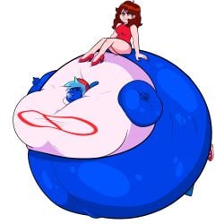 1boy 1boy1girl 1girls alternate_breast_size belly belly_expansion blooberrygarden blue_body blue_skin blue_skinned_male blueberry_inflation boyfriend_(friday_night_funkin) breast_expansion breast_growth breast_growth_(enlargement) friday_night_funkin girlfriend_(friday_night_funkin) inflation male_focus male_inflation moobs moobs_bigger_than_head navel outie_navel puffy_cheeks round_body sitting sitting_on_person spherical_inflation stretched_clothing sunken_head sunken_limbs