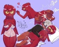 1boy 1girls after_anal after_sex anal anal_penetration anal_sex ass before_and_after big big_breasts big_penis black_coat breasts butt china_(countryhumans) countryhumans countryhumans_girl covering_self cum cum_in_ass cum_inside fucked_from_behind gigu half_naked half_nude lying_on_side male male/female male_penetrating male_penetrating_female naked naked_female nipples nude nude_female penis penis_in_ass pillow pleasured red_body red_hair red_skin russia_(countryhumans) sex star_in_eye sweat sweating thighs towel towel_around_waist white_hair