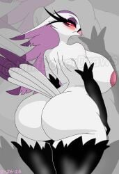 1girls 2026 adult adult_female artist_name ass ass_bigger_than_head ass_focus avian beak big_ass big_breasts bird bird_girl bird_humanoid blush blush_face blush_lines blushed_face blushing_at_viewer blushing_female breasts breasts_bigger_than_head demon demon_girl embarrassed embarrassed_female embarrassed_naked_female embarrassed_nude_female enf english english_text eyeshadow female female_focus female_only furry gloves goetia helluva_boss huge_ass huge_breasts light_feathers long_hair looking_at_viewer looking_back mature_female milf milfloverdraws mostly_nude mostly_nude_female multicolored_hair naked naked_female nude nude_female owl owl_demon purple-haired_female purple_eyeshadow purple_hair purple_hair_female rear_view solo solo_female solo_focus spindlehorse_toons stella_(helluva_boss) stockings tail_feathers text thick_thighs thighs vivienne_medrano vivziepop watermark white-haired_female white_hair white_hair_female