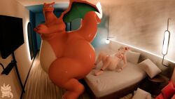ass_focus big_belly big_butt charizard fart fart_cloud fart_everywhere fart_fetish fart_focus farting farting_on_another farts fat_ass groaning grunting hotel hotel_room  no_sex passtheblast pokemon pokemon_(species) rise_the_drake_(artist) tagme video