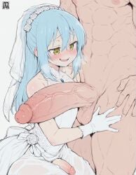 ai_generated femboy heavy_breathing large_penis meupfem otoko_no_ko penis_awe rimuru_tempest sissy size_difference sweat sweatdrop sweating tagme that_time_i_got_reincarnated_as_a_slime very_sweaty yaoi
