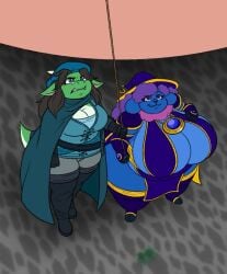 bbw big_breasts breasts cleavage female frisk_lk furry huge_breasts overweight tagme thick_thighs wide_hips