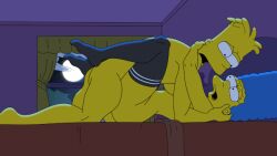 1boy 1girls 20th_century_studios aged_up animated bart_simpson blue_hair disney embracing female incest lying_on_back lying_on_bed male marge_simpson missionary_position mother mother_and_child mother_and_son nikisupostat nude nude_female nude_male sex tagme the_simpsons