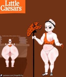 angel_kiitty bent_over big_ass big_thighs bottom_heavy chubby chubby_female fat_ass fat_pussy huge_ass little_caesars nipples_outside plump_ass plump_labia plump_thighs presenting presenting_ass presenting_pussy shortstack thicc thick_ass thick_butt thick_legs thick_thighs young younger_female