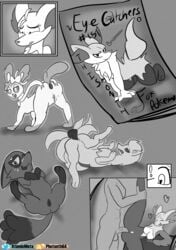 <3_eyes anthro ass atomicmeta balls bedroom butt_focus buttplug canid canine comic comic_page delphox dildo eeveelution exposed female feral fox furniture genitals hair_over_eyes heart hi_res holidays human human_on_anthro interspecies lying magazine male male/female mammal nickit ninetales nintendo on_front penis pokémon_(species) poképhilia pokemon presenting pussy raised_leg sex_toy sofa sylveon valentine's_day video_games