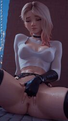 3d 60fps ai_generated animated anus ass ass_focus ass_shake big_ass blonde_hair blue_eyes bouncing_ass detailed_pussy from_behind gwen_stacy gwen_stacy_(spider-verse) long_video marvel moaning naked naostudio nsfw nude pussy ripped_clothing sound spider-gwen superheroine thick_thighs torn_costume twerking voice_acted