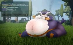 1boy anthro ass belly belt belt_around_belly big_ass big_belly big_the_cat bloxy_cola breasts burger domestic_cat english_text fat felid feline feline_humanoid felis furry hips huge_ass huge_belly hyper_ass hyper_belly large_ass large_belly male male_focus male_only mobian_(species) moobs obese obese_male overweight overweight_male paytonpaytonpay purple_fur roblox sandals sandwich sandwich_(food) sega sonic_(series) sonic_the_hedgehog_(series) stomach text thick_thighs thighs weight_gain white_fur wide_hips yellow_sclera
