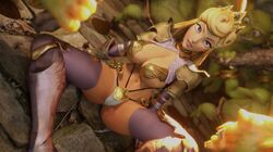 1girls 3d artist_name aurora_(sleeping_beauty) belly_button big_breasts blonde_hair breasts busty cleavage covered_nipples crisisbeat crown dawn_(princess_quest) diadem disney disney_princess female hips huge_breasts human imminent_rape large_breasts leaning_back light-skinned_female light_skin long_hair navel navel_line princess princess_quest purple_eyes royalty sitting sleeping_beauty_(1959_film) solo solo_female spread_legs tan_skin v-string