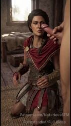 1boy 1girls ai ai_assisted ai_generated animated armor armored_female assassin assassin's_creed_(series) assassin's_creed_odyssey black_hair blowjob braid braided_hair brown_hair brunette-haired_female brunette_female brunette_hair brunette_hair_female dark-skinned_female dark_skin fellatio kassandra_(assassin's_creed) kneeling notorioussfm oral oral_sex realistic sucking sucking_dick sucking_off sucking_penis sucking_tip tagme video video_game_character video_games warrior