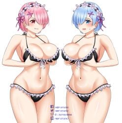 ram (re:zero) from re:zero kara hajimeru isekai seikatsu by hiep studio
