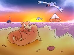 4:3 absurd_res afterglow_ampharos andromorph andromorph/andromorph beach boat bodily_fluids camera_hud clitoris darkened_genitalia darkened_vulva duo feral finizen french_kissing generation_1_pokemon generation_3_pokemon generation_9_pokemon genital_fluids genitals hi_res intersex intersex/intersex kissing mutual_tail_play mutual_tail_sex new_pokemon_snap nintendo penetration pokemon pokemon_(species) pokemon_snap prof_blanc's_sex_safari sand sea seashell sex sex_on_the_beach shell slow_sex slowpoke stingmon_(artist) story story_in_description sun tail tail_fetish tail_in_vagina tail_insertion tail_play tail_sex tongue tongue_out trans_(lore) trans_man_(lore) vaginal_fluids vaginal_penetration vehicle vulva wailmer water watercraft wingull