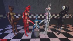 3d 3d_(artwork) animal_penis animatronic bonnie_(fnaf) bucket closed_eyes cum cum_bucket cumshot equine_penis erection five_nights_at_freddy's five_nights_at_freddy's_2 foxy_(fnaf) freddy_(fnaf) frederika_(fnaf) freekiller furry futa_focus futanari hi_res huge_balls huge_cock hyper_penis in_line kneeling looking_down looking_up male mangle_(fnaf) marionette_(fnaf) milking_handjob open_mouth puppet_(fnaf) robot rule_63 source_filmmaker standing stroking_penis tongue