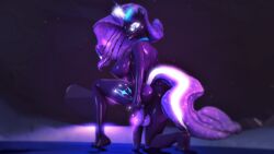 1futa 3d anthro blackjr friendship_is_magic furry futanari my_little_pony nightmare_rarity rarity_(mlp) solo straight_hair