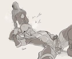 2boys anilingus buttmunch cum cum_on_body cumshot dariensfw deadpool erection gay hearts holding_penis large_penis male male_only marvel mask masked masturbating_during_anilingus masturbation penis_out peter_parker precum_bubble rimjob rimming ripped_clothing sitting_on_face smooth_skin spandex spider-man spider-man_(series) superhero thick_penis tongue_fucking torn_bodysuit torn_clothes wade_wilson yaoi