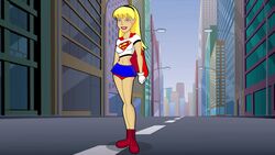 animated blonde dc dc_comics dcau flash justice_league justice_league_unlimited panties panty_pull sharking superblast supergirl superhero superheroine superman:_the_animated_series superman_(series) tagme the_flash underwear_down upskirt video