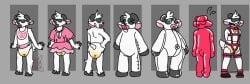 abdl anthro beetlebonez bondage diaper diaper_fetish diaper_only diapersitting goat inflatable latex_suit male peeing plushie sissy