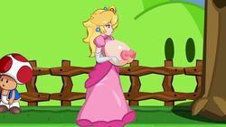 anal anal_penetration anal_sex animated areolae big_breasts blonde_hair blue_eyes breasts breasts_out crown cum cum_in_ass cumming dress earrings ejaculation elbow_gloves exposed_breasts eyes female female_penetrated gloves hair huge_breasts koopa_troopa long_hair male male_penetrating male_penetrating_female mario_(series) nintendo nipples penetration pink_dress platform_heels playshapes poorly_cropped princess_peach reverse_cowgirl_position riding sound stockings super_mario_bros. tagme thighhighs toad_(mario) video white_gloves white_stockings white_thighhighs