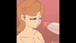 1boy 1girls animated blowjob blue_eyes breasts brown_hair cheek_bulge closed_eyes cum cum_drip cum_in_mouth cum_on_body cum_overflow cum_swallow cumming dialogue eclipsedworks erection excessive_cum eyes_rolling_back fellatio female female_focus glans half-closed_eyes large_penis lewdlawelite male mario_(series) missmoonified music nintendo nude one_eye_closed oral partial_male penis princess_daisy simple_background solo_focus sound straight swallowing throbbing_penis tongue_out tongue_out_blowjob valentine's_day video voice_acted