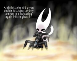 arthropod belly_bulge black_body cum cum_in_pussy cum_inside deep_penetration dialogue holding hollow_knight horn hornet_(hollow_knight) horns hotsprings incest insects looking_down looking_pleasured lying nude nude_female protagonist_(hollow_knight) reverse_cowgirl_position shy_ayu siblings spread_legs tagme tentacle tentacle_sex text vaginal_penetration valentine's_day vessel_(species)