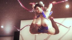 1girls 3d anal anal_penetration animated arms_behind_back arms_up artist_request ass big_breasts big_nipples black_legwear bouncing_breasts breasts brown_hair capcom chinese_clothes chun-li closed_eyes clothing cum cum_in_mouth cum_inside cum_on_face cumshot double_penetration exposed_breasts female from_behind hair hanging_breasts honey_select legs_up long_hair mostly_nude mp4 open_mouth penetration pink_tentacles pussy rape restrained sound spread_legs street_fighter street_fighter_v suck_and_fuck sucking suspended_via_tentacles swinging_breasts tentacle tentacle_in_ass tentacle_in_mouth tentacle_in_pussy tentacle_sex tentacles_around_ankles tentacles_around_wrists triple_penetration vaginal_penetration video video_games voluptuous wide_hips