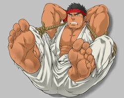 biceps big_brother bodybuilder capcom daddy dilf feet foot_fetish foot_worship kurotetsu kurotetsu1379 male_only manly martial_artist muscles muscular muscular_male nipples pecs ryu_(street_fighter) street_fighter tied_up triceps uncle zaddy