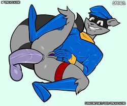 absurd_res anal anal_sex anthro anus ass clothed clothing cuntboy cuntboy/male digital_media_(artwork) duo hi_res intersex legwear looking_at_viewer male male/male mammal penetration procyonid pussy raccoon rubber rule_63 simple_background sly_cooper sly_cooper_(series) smiling_at_viewer smooth_fur sony_corporation sony_interactive_entertainment spaca sucker_punch_productions video_games