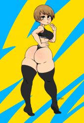 satonaka chie from calvin klein by flauschdraws